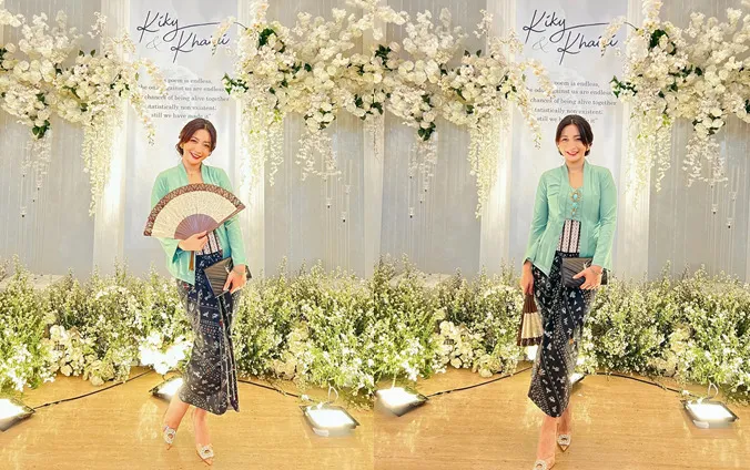 Gaya Hesti Purwadinata Pakai Kebaya 100 Ribuan ke Nikahan Kiky Saputri, Tetap Berkelas! 4 Hesti Purwadinata pakai kebaya 100 ribuan