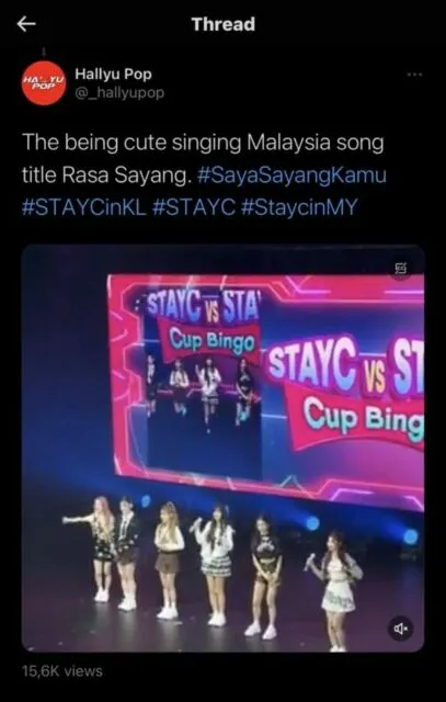STAYC Nyanyikan