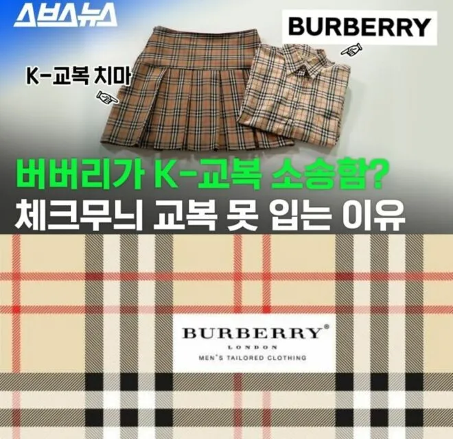 Sering Dianggap Ikonik, Seragam Sekolah di Korea Selatan Digugat Burberry 2 Sejarah motif kotak-kotak Burberry | Credit: Twitter @tang__kira