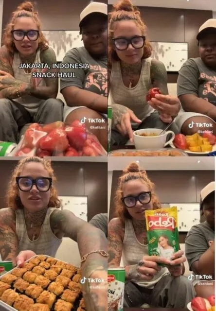 Konser di Jakarta, Kehlani Santap dan Review Makanan Indonesia. Mulai dari Rujak sampai Kuaci 6 Kehlani mereview jajanan Indonesia