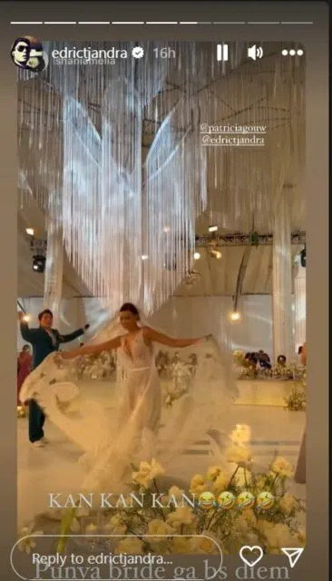 Detail Pernikahan Patricia Gouw, dari Jadi MC Sendiri hingga Konsep yang Unik dan Seru! 12 detail pernikahan patricia gouw