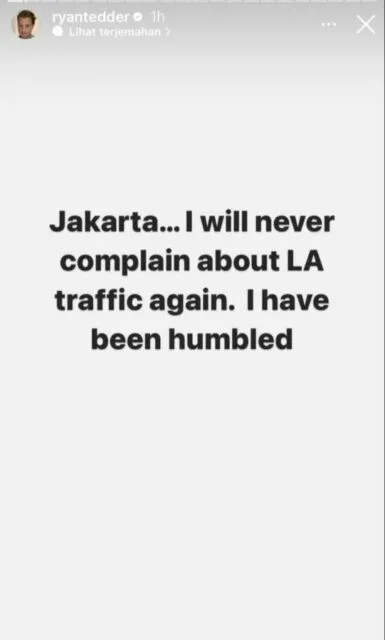 Vokalis One Republic Ryan Tedder Curhat Soal Macetnya Jakarta, Akui Lebih Parah dari LA 3 Ryan Tedder dan macetnya Jakarta