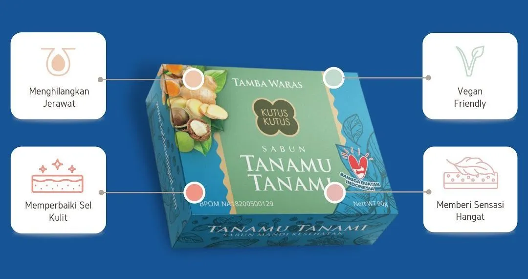 6 Rekomendasi Sabun Batang Organik, Punya Segudang Manfaat untuk Kulit 9 Sabun Tanamu Tanami dari Kutus Kutus | Credit: Instagram @kutuskutusofficial