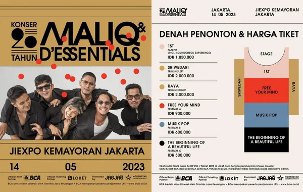 Rayakan 20 Tahun Berkarya, Maliq & D'Essentials Akan Gelar Konser Tunggal Perdana 14 Mei 2023 2 Konser Maliq & D'Essentials