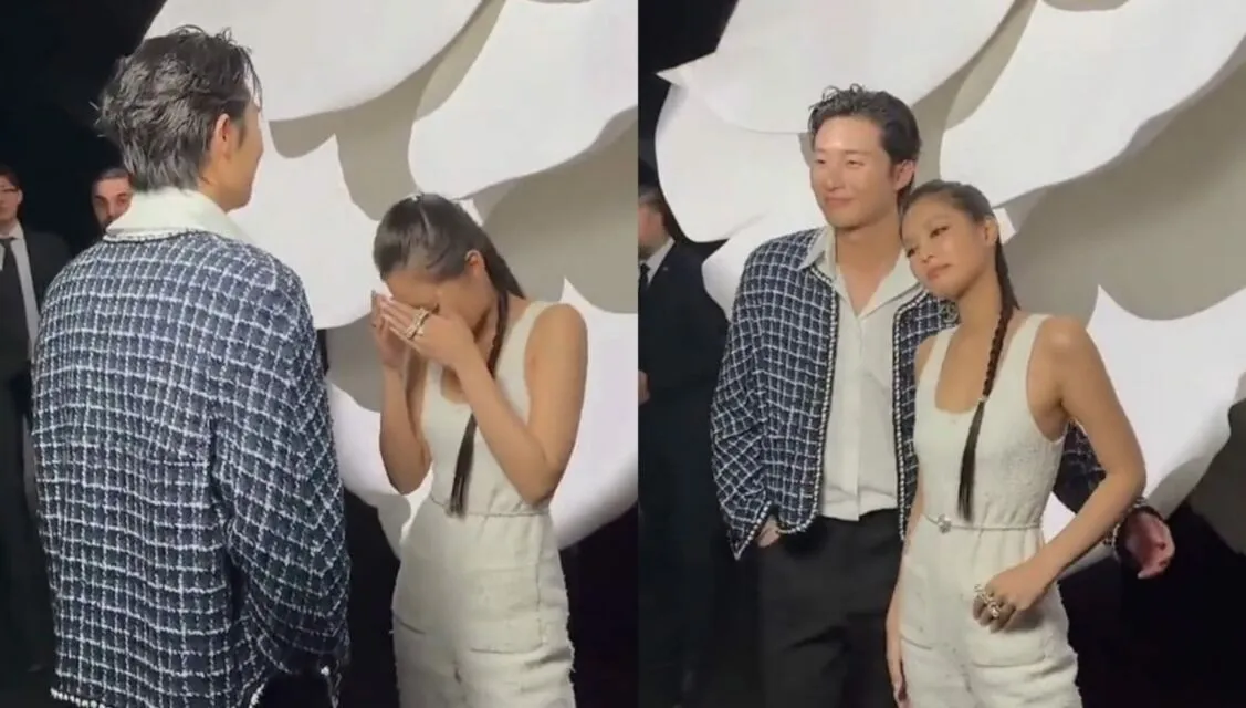Gemasnya Kedekatan Park Seo Joon dan Jennie BLACKPINK di PFW 2023 Tuai Pujian 3 Aksi gentleman Park Seo-joon lindungi Jennie BLACKPINK saat sesi foto