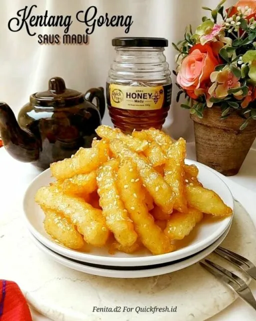 6 Resep Olahan Kentang yang Praktis, Bisa Disantap Sebagai Pengganti Nasi~ 7 Resep kentang goreng saus madu