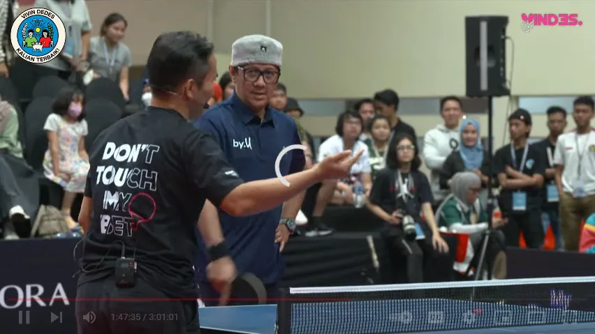 Serba-serbi Laga Pingpong VDKaTe Besutan Vindes, Ada Ariel Noah vs Dikta, lo! 4 VDKate