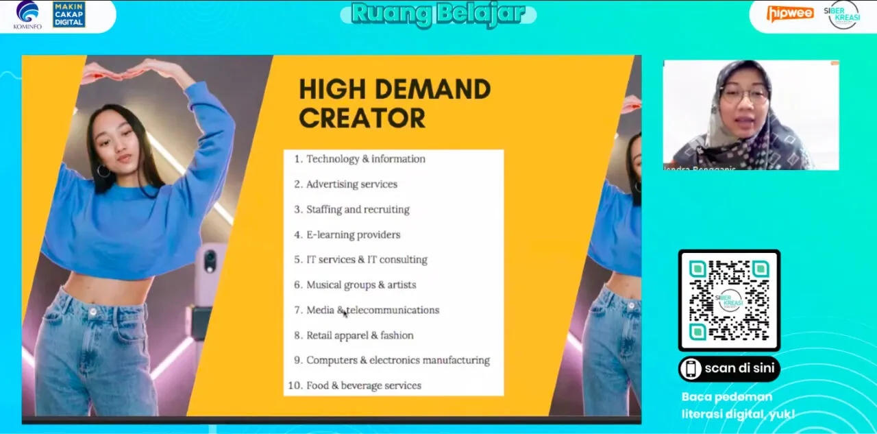 Ruang Belajar #MakinCakapDigital Siberkreasi x Hipwee Bahas Pentingnya Jejak Digital Positif Bagi Content Creator dan Bukan Hanya Sekadar Viral 3 Siberkreasi Hipwee