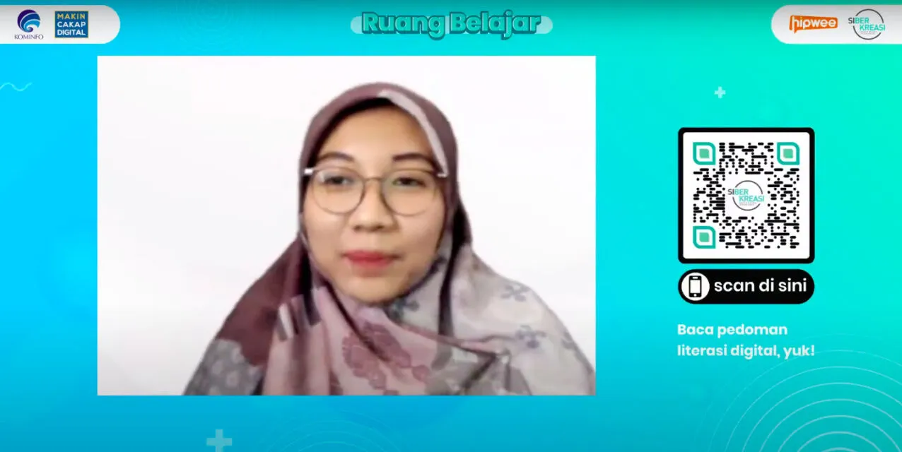 Ruang Belajar #MakinCakapDigital Siberkreasi X Hipwee Menjawab Tantangan Keamanan Digital Bagi Privasi Anak Muda 4 Tangkapan layar zoom event siberkreasi 12 Mei 2023