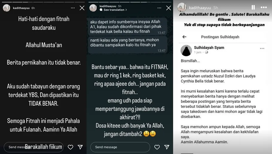 Sempat Bikin Heboh, Kabar Laudya Cynthia Bella Menikah dengan Ustaz Nuzul Dzikri Ternyata Hoax 3