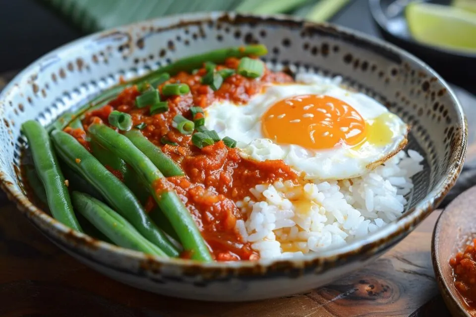 Rekomendasi Menu Masakan Seminggu Yang Murah Meriah, Solusi Hemat 11 Rekomendasi Menu Masakan Seminggu Yang Murah Meriah - telur balado dengan kacang panjang