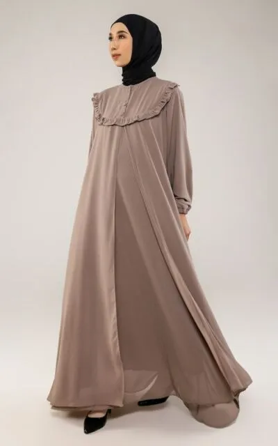 Baju Mocca Cocok dengan Jilbab Warna Apa? 7 Kombinasi Ini Bisa Kamu Tiru! 8 dress mocca coksu