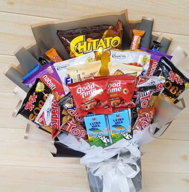 11 Contoh Buket Snack Unik untuk Wisuda, Kado Ulang Tahun, Anniversary, dll 18