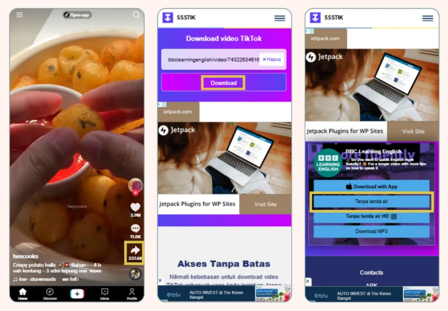 Saatnya Spill the Tea! Begini Cara Download Video TikTok tanpa Watermark 4 Begini Cara Download Video TikTok tanpa Watermark