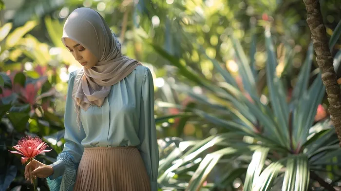 10 Ide Outfit Piknik ke Taman untuk Hijaber, Nyaman Buat Refreshing 17