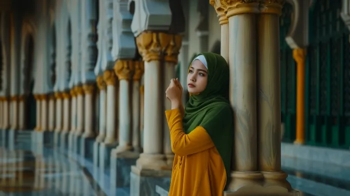 9 Warna Jilbab yang Cocok untuk Baju Kuning Mustard 32