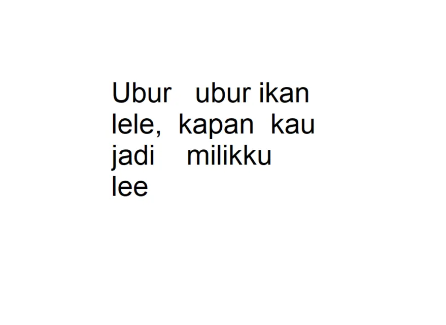 Ubur-ubur Ikan Lele, dari Mana Awal Mulanya Pantun Ini, Le? 20