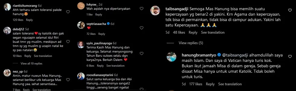 Liburan ke Roma, Hanung Bramantyo Ikut Rasakan Malam Natal. Unggahannya Picu Pro Kontra 4