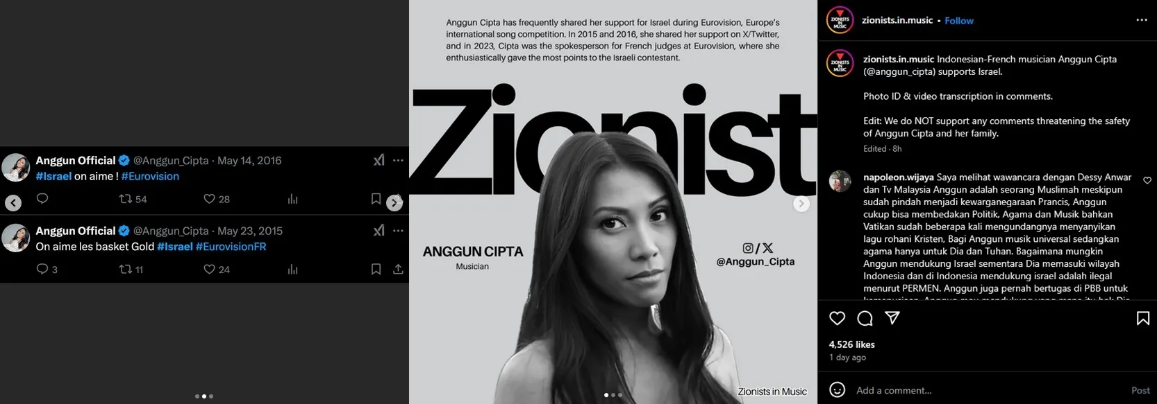 Anggun C Sasmi Dituding Dukung Zionis, Bakal Laporkan Akun yang Mencemarkan Nama Baiknya 3