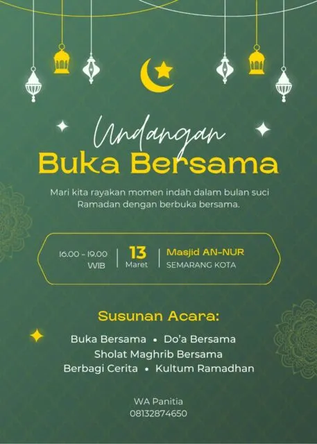 10 Contoh Undangan Buka Bersama via WA, Resmi, Bahasa Inggris, dll 15