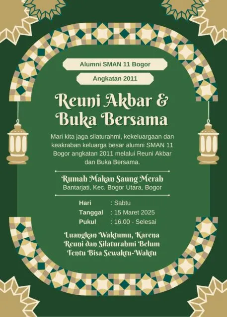 10 Contoh Undangan Buka Bersama via WA, Resmi, Bahasa Inggris, dll 19