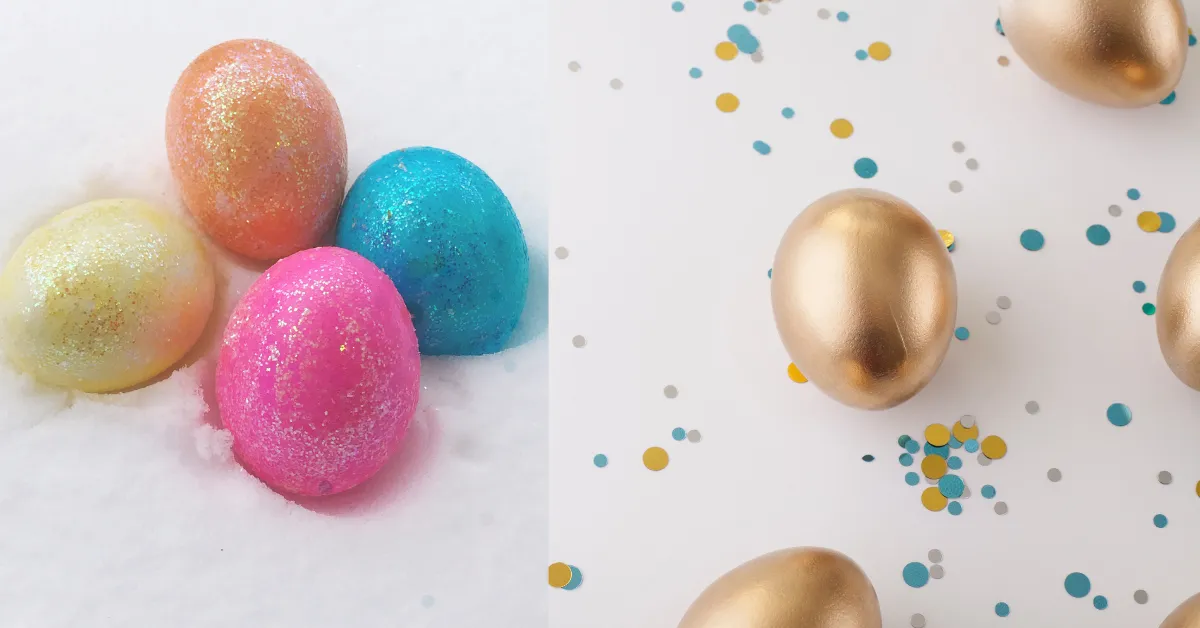 7 Cara Menghias Telur Paskah yang Unik & Kreatif 20 Menghias telur paskah gliter