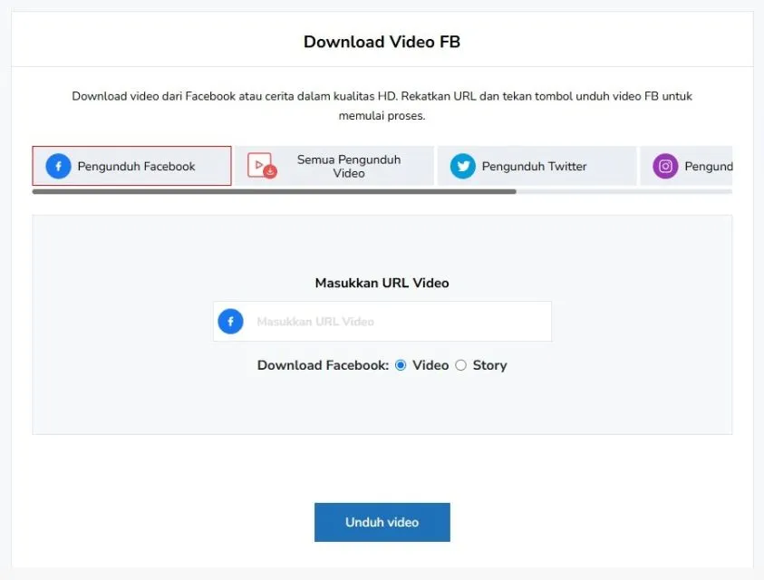 3 Pengunduh Video Facebook Teratas untuk Mengunduh Facebook 5 Pengunduh Video Facebook