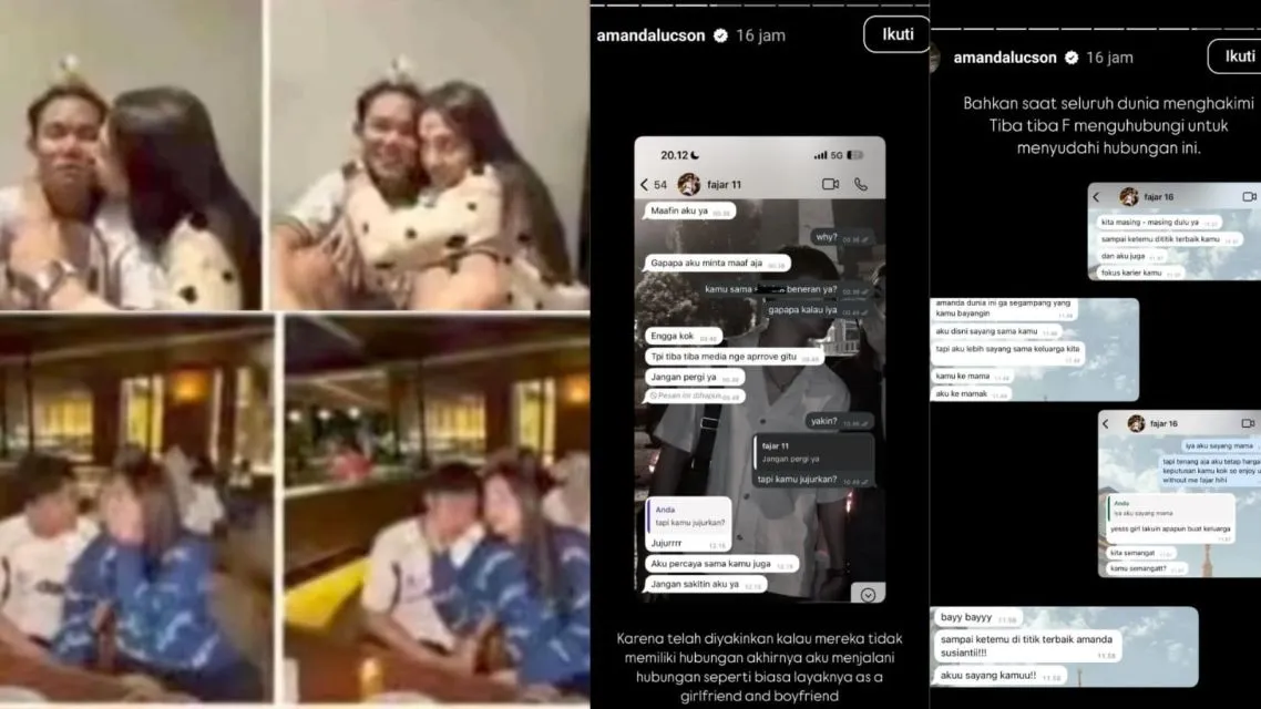 Ramai Disebut Redflag! 5 Fakta Drama Cinta Segitiga Fajar Idol: Efek Star Syndrome? 8 Kebersamaan Amanda & Fajar n bukti chat