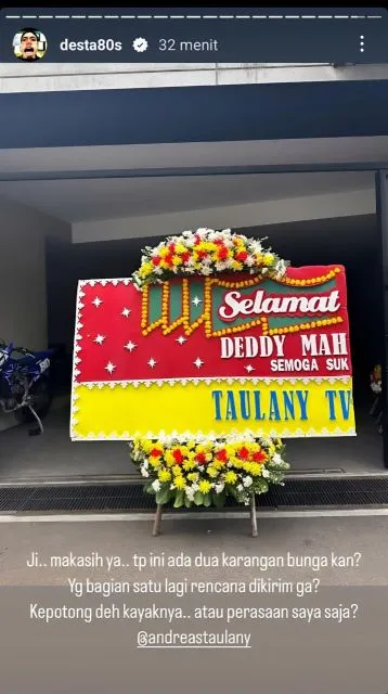 9 Ide Karangan Bunga ala Andre Taulany yang Out of The Box & Selalu Viral 16