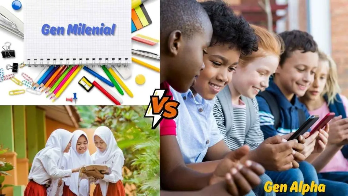 Nostalgia Brutal & Tercengang! 9 Perbedaan Anak Sekolah Milenial dan Gen Alpha 14 gen milnial vs gen alpha