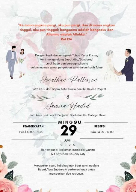 10 Ayat Alkitab untuk Undangan Pernikahan Kristen yang Anti Mainstream dan Penuh Makna 13 Ayat Alkitab pilihan 2