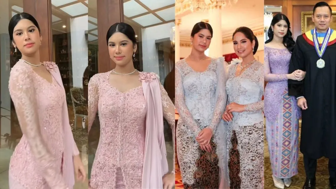 Dibilang Mirip! Adu Outfit Almira vs Shafeea: 3 Perbedaan Style Fashion Mereka 11 Adu Outfit Almira vs Shafeea-Almira berkebaya