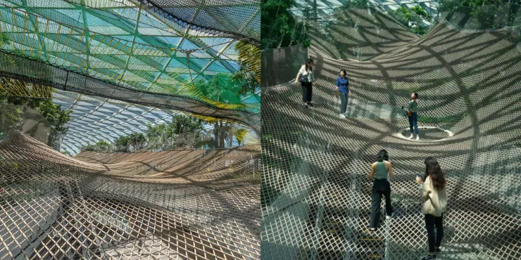 6 Tempat Menarik di Jewel Changi Singapore yang Wajib Kamu Kunjungi 10 Manulife Bouncing Net changi singapore