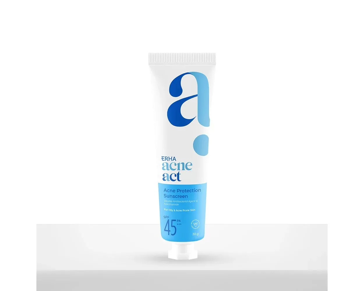 5 Rekomendasi Sunscreen Untuk Kulit Berminyak, Bukan Cuma Melindungi Dari UV Tapi Juga Menutrisi Kulit! 10 erha acneact acne protection sunscreen spf 45 pa+++