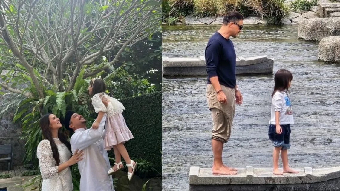 6 Artis Konsisten Sembunyikan Wajah Anak, Bukti Teguh Jaga Privasi 10 Artis Konsisten Sembunyikan Wajah Anak- Raisa Hamis