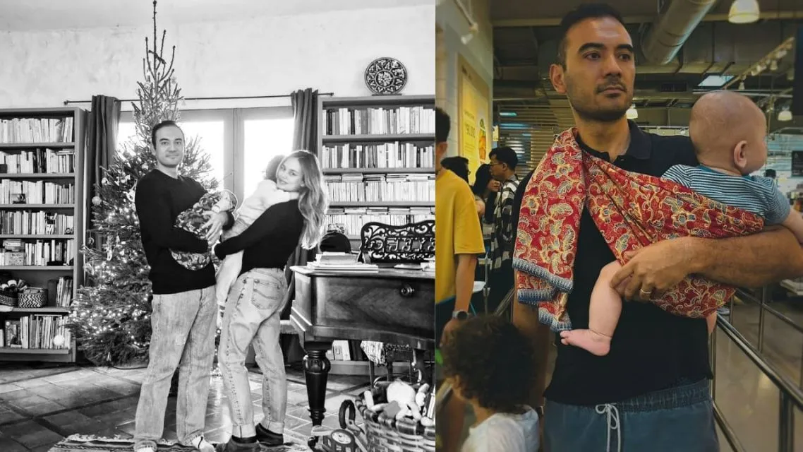 6 Artis Konsisten Sembunyikan Wajah Anak, Bukti Teguh Jaga Privasi 12 Artis Konsisten Sembunyikan Wajah Anak-ario bayu