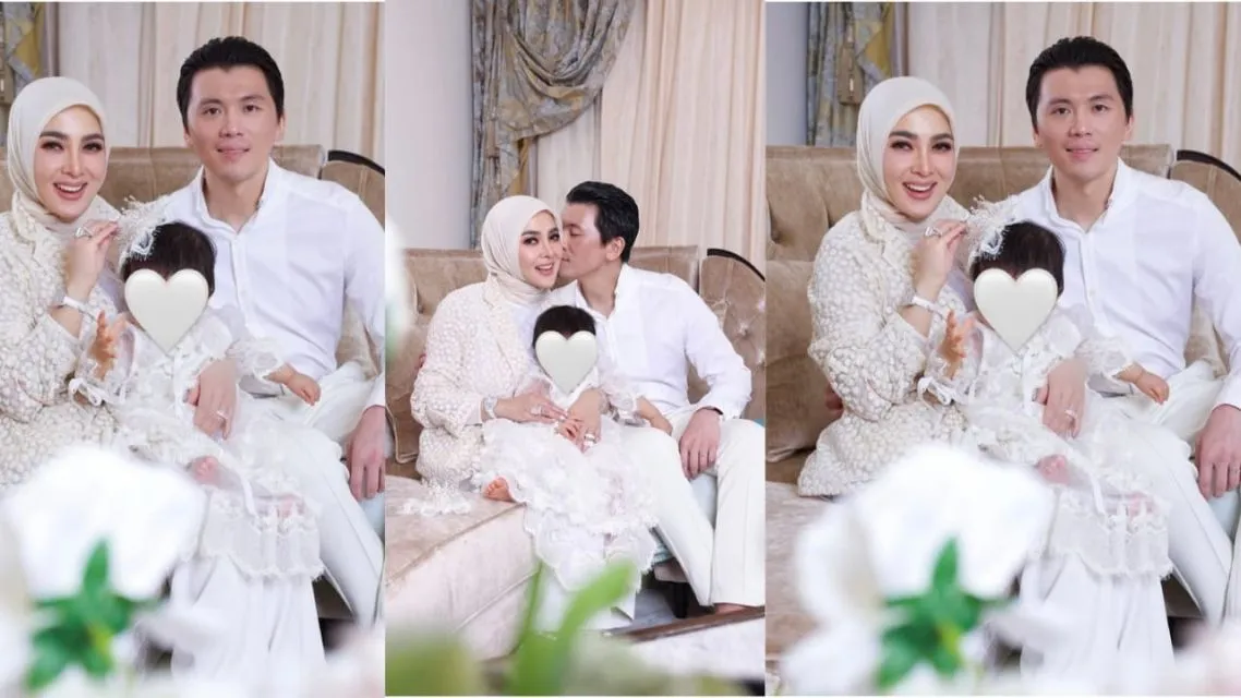 6 Artis Konsisten Sembunyikan Wajah Anak, Bukti Teguh Jaga Privasi 14 Artis Konsisten Sembunyikan Wajah Anak-Syarini Reino