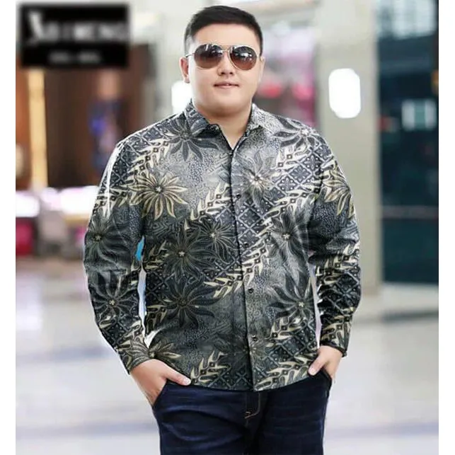 10 Outfit Pria Gemuk Ini Bisa Buat Kamu Tampil Lebih Keren 17 kemeja batik pria jumbo