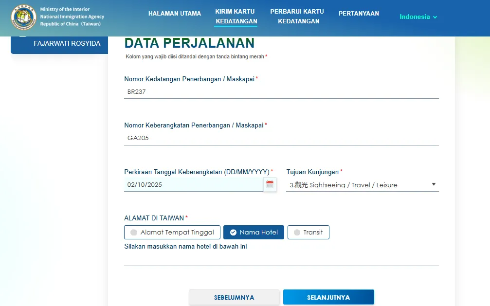 Begini Cara Mengisi Arrival Card Taiwan: Siapkan Passport Kamu! 13