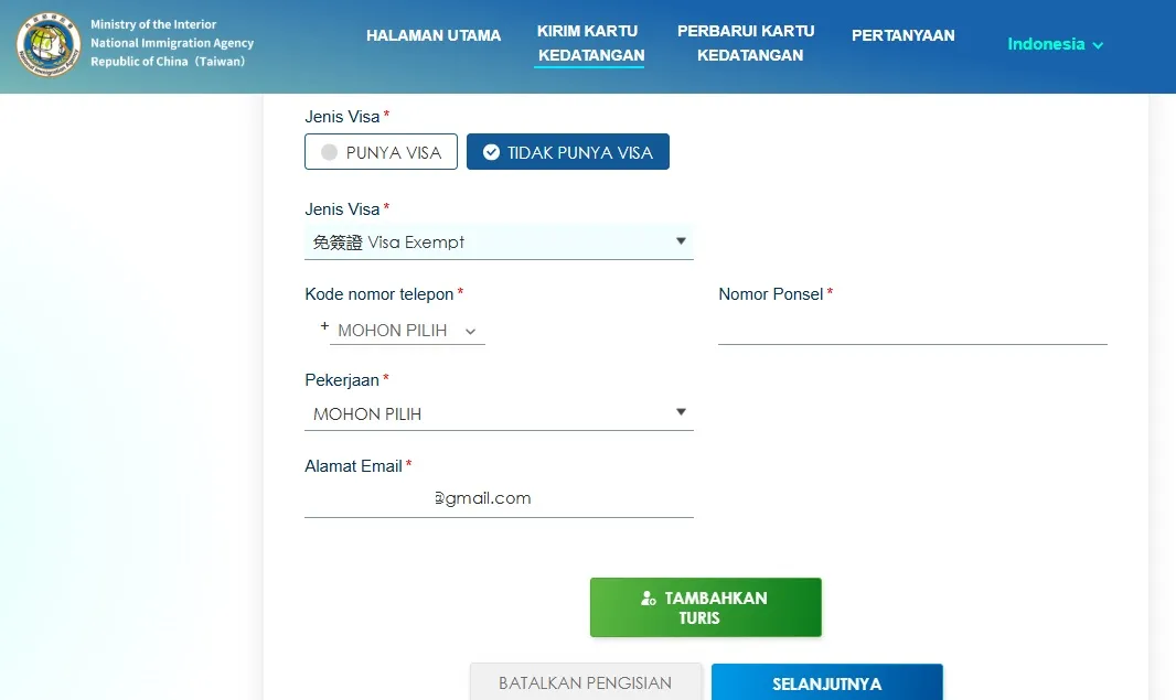 Begini Cara Mengisi Arrival Card Taiwan: Siapkan Passport Kamu! 12
