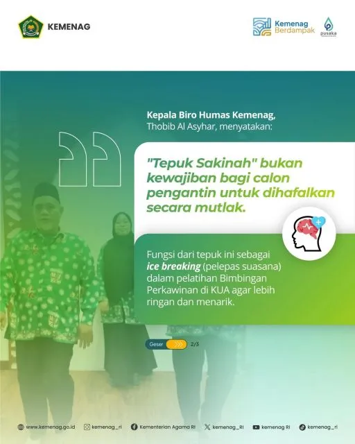Tepuk Sakinah, Fenomena Yel-Yel Pernikahan yang Mendadak Viral! 2 tepuk sakinah apakah wajib