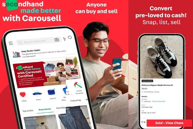 7 Aplikasi Jual Beli Barang Bekas Terbaik, Bisa Cepat Laku! 11 carousell