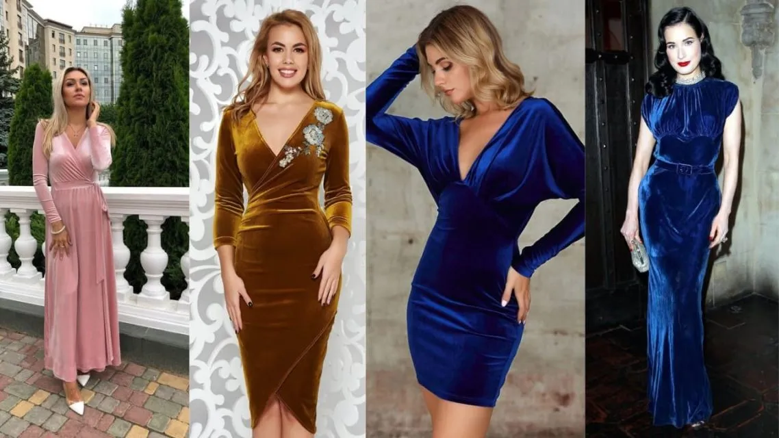 11 Inspirasi Christmas Outfit 2025: Gaya Natal Elegan yang Nggak Harus Merah dan Hijau! 12 Velvet dress untuk Christmas outfit 2025 yang elegan.