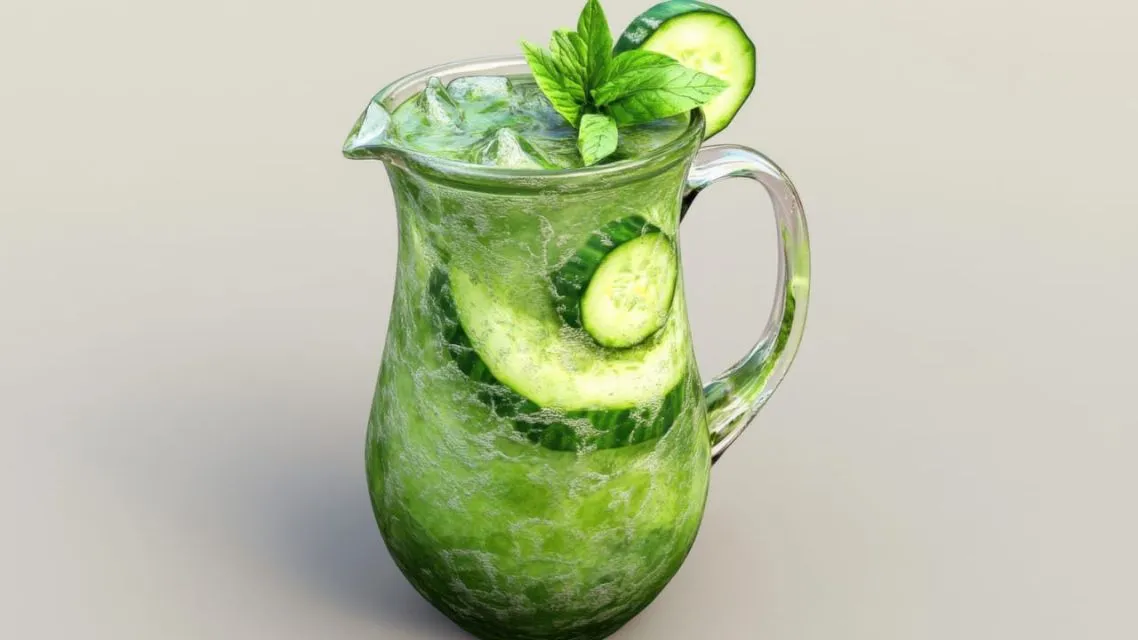 infused water mentimun mint
