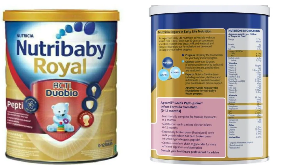 11 Rekomendasi Susu Formula Rendah Gula yang Paling Aman untuk Bayi—Pilihan Smart Mom 2025 22 Nutribaby Pepti Junior