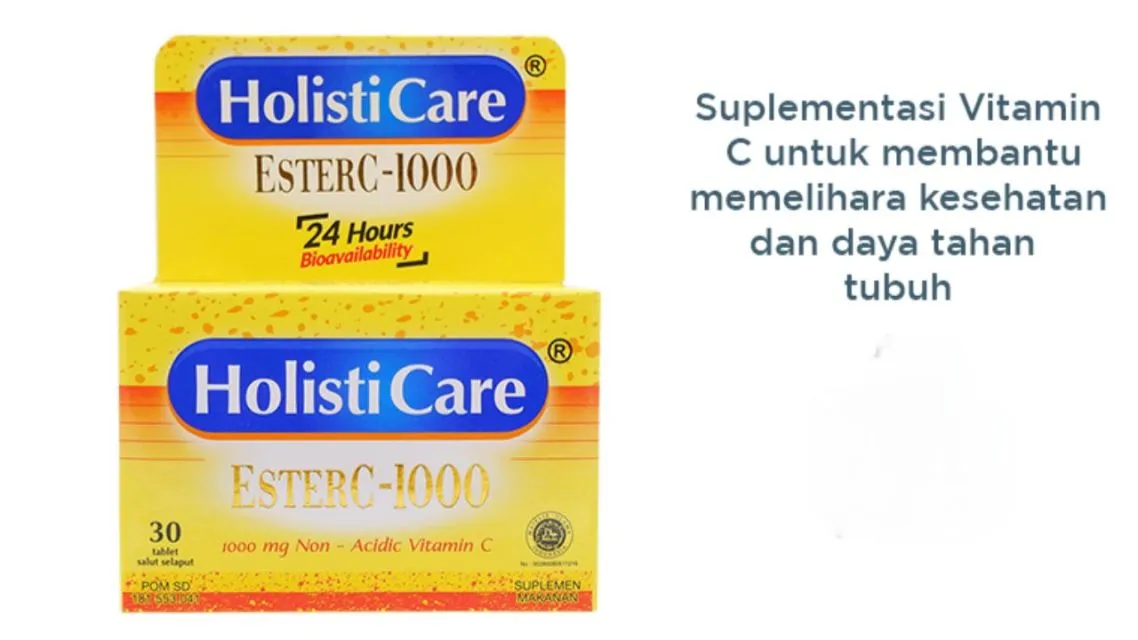 Super Ampuh!12 Pilihan Vitamin untuk Daya Tahan Tubuh di Musim Hujan 14 Holisticare Ester C (Vitamin C Ester)
