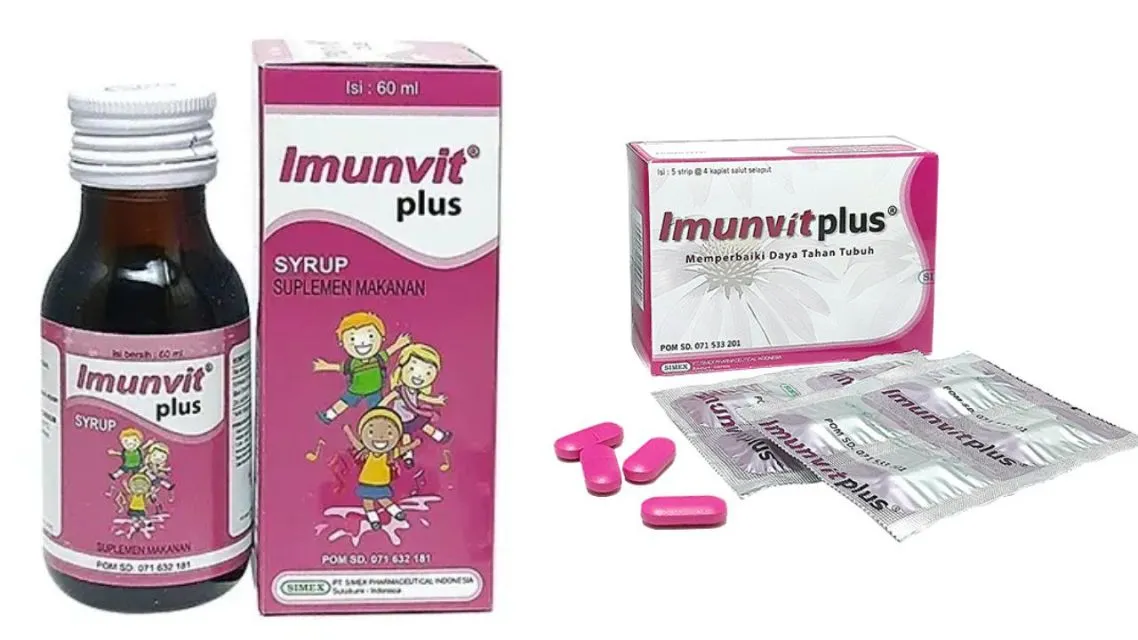 Super Ampuh!12 Pilihan Vitamin untuk Daya Tahan Tubuh di Musim Hujan 20 Imunvit Plus (Echinacea + Elderberry + Zinc + Selenium)