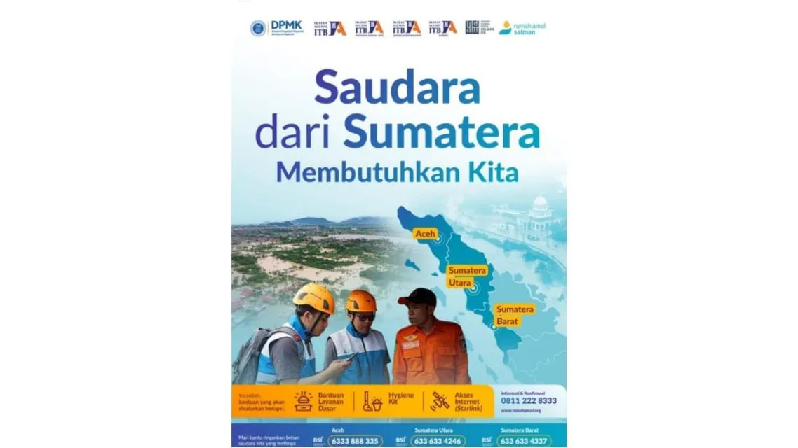 Lembaga Terpercaya Donasi Sumatra Darurat Bencana: 13 Rekomendasi Paling Kredibel untuk Berdonasi dan Terbukti Menyalurkan Bantuan 22 ITB