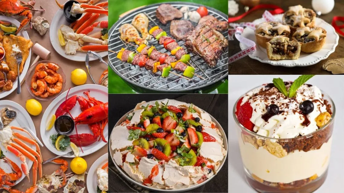 15 Hidangan Khas Natal di Berbagai Negara Paling Ikonik yang Wajib Kamu Tahu 29 Australia â Seafood Platter, Barbecue (BBQ), Pavlova, Mince Pies, Christmas Pudding & Trifle