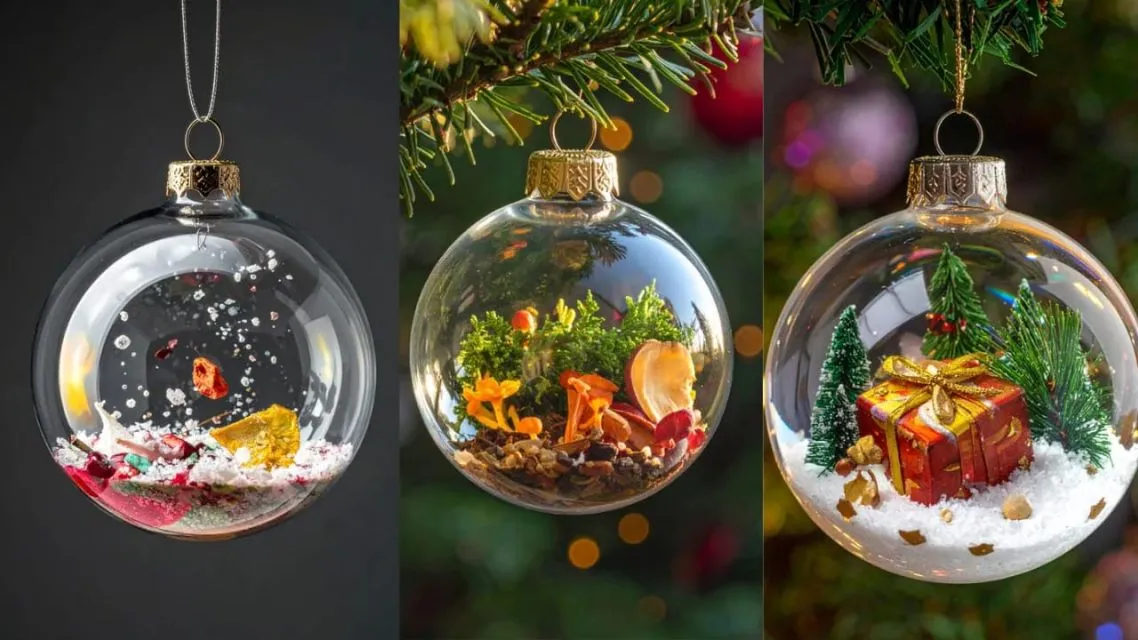 9 Ide Hiasan Pohon Natal Kreatif untuk Natalmu Lebih Berwarna 14 Hiasan Pohon Natal Transparan & Reflektif